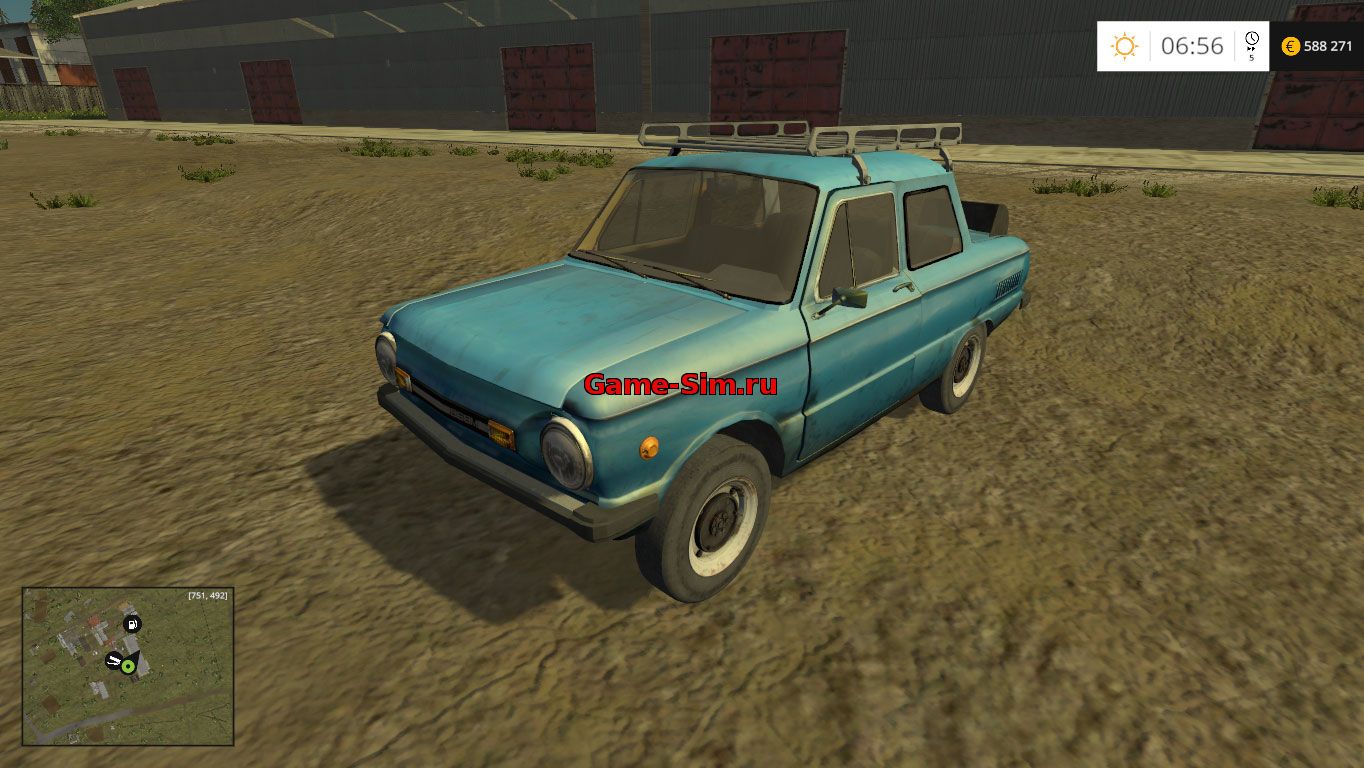 Автомобиль ЗАЗ 968 М для Farming Simulator 2015.