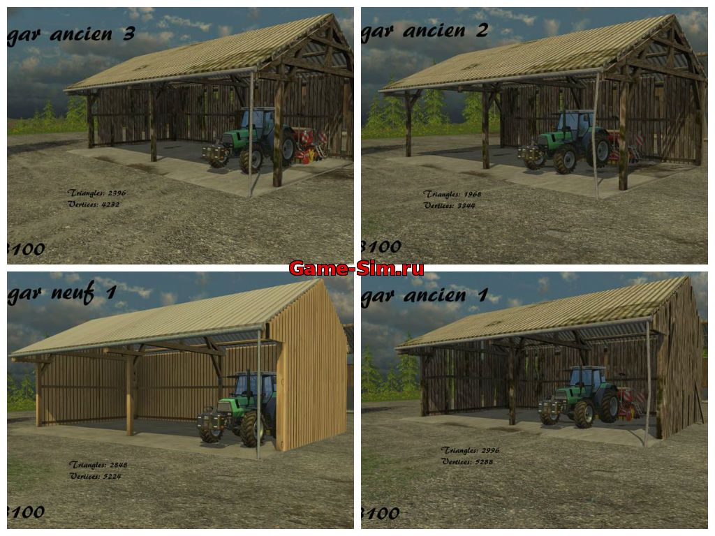 МОД АНГАРЫ HANGAR ANCIEN ET NEUF V 1.0 PLACEABLE